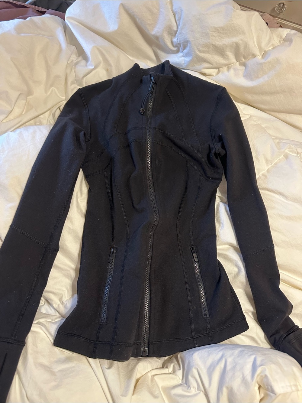 lululemon athletica Black Fitted Zip-Up Jacket